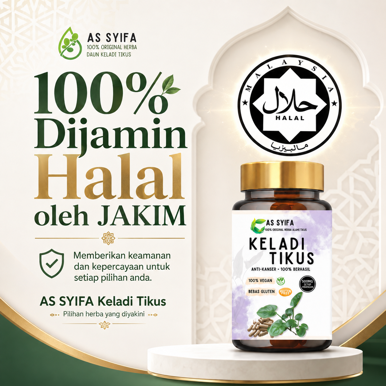 Sijil Halal As-Syifa Keladi Tikus
